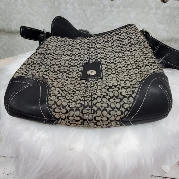 Coach black F3K-6376 Convertible Shoulder Bag Crossbody Purse Bag - Picture 3 of 16